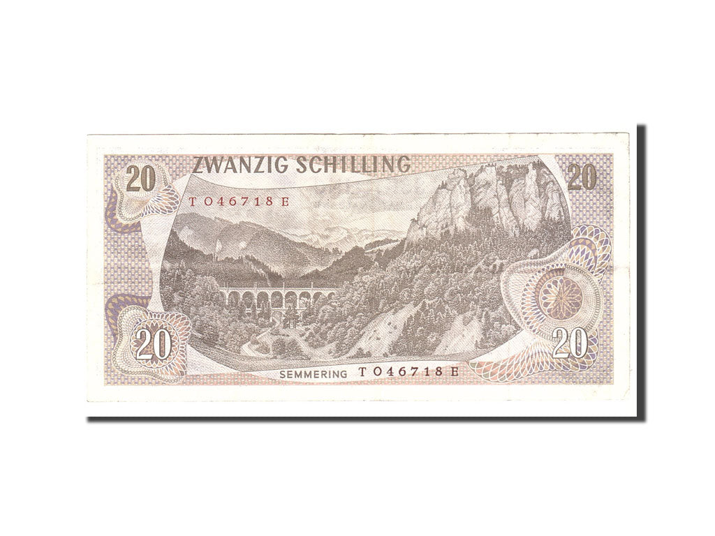 bankovka,
Rakúsko,
20 Schilling