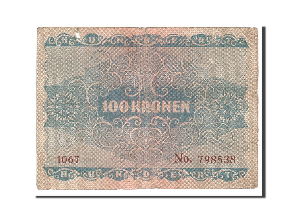 bankovka,
Rakúsko,
100 korún