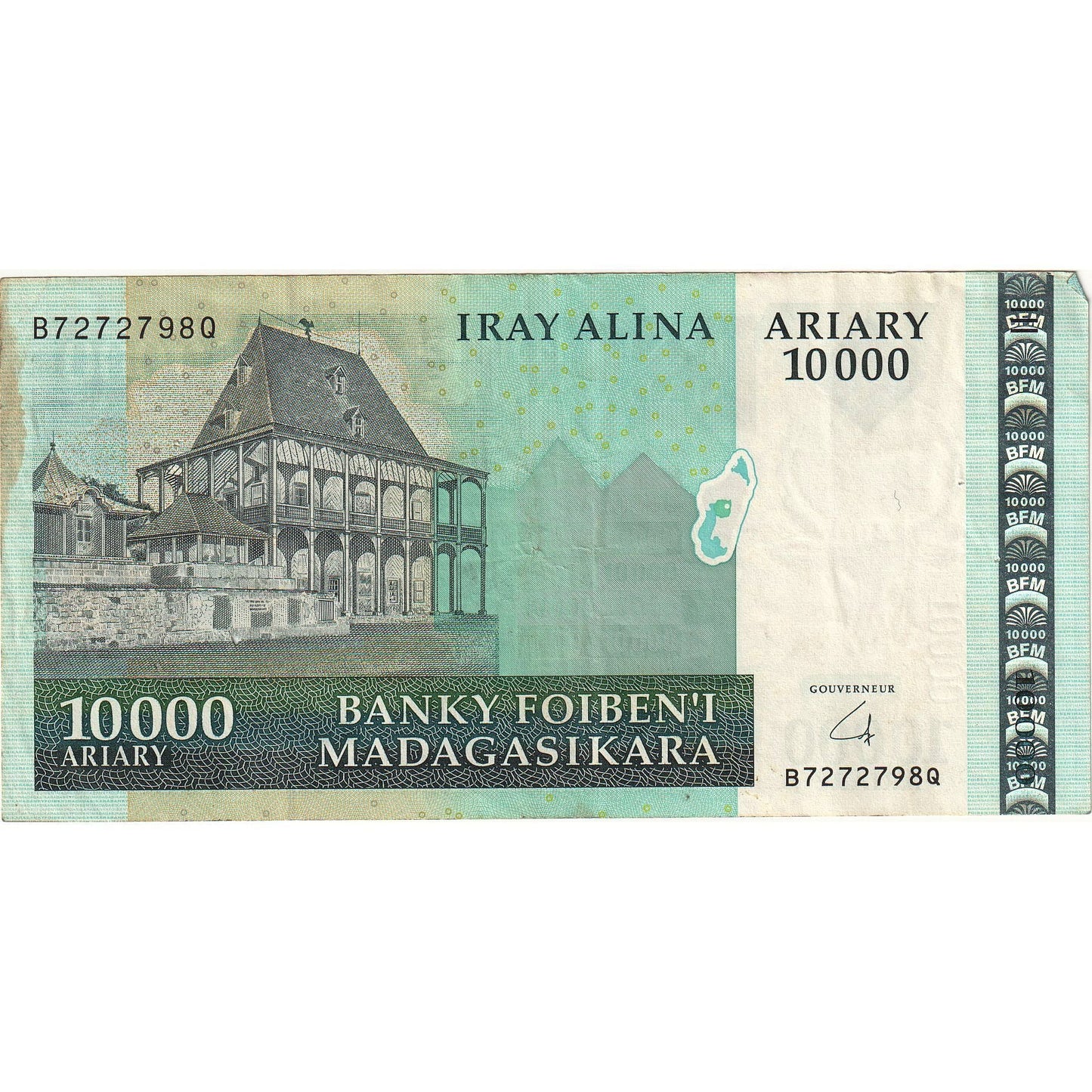 bankovka,
Madagaskar,
10