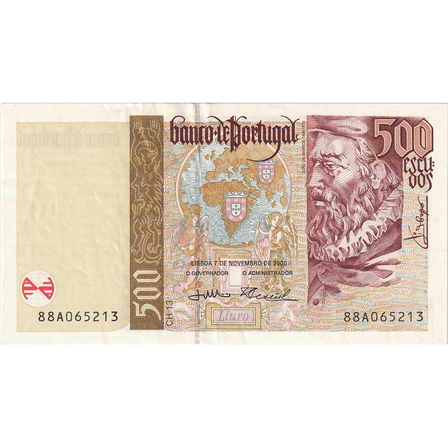 Portugalsko,
500 Escudos,
2000-11-07
