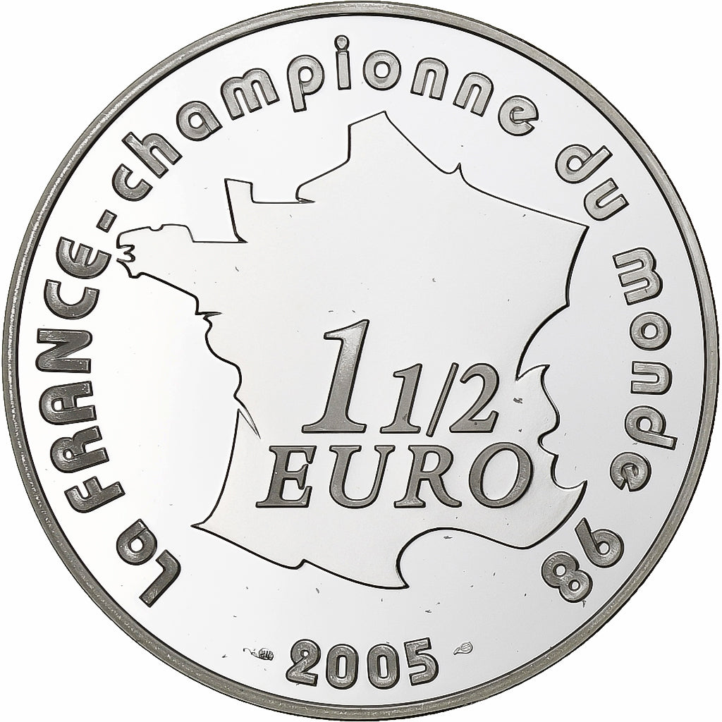 Francúzsko,
1 1/2 eura,
La France - Championne du monde 98