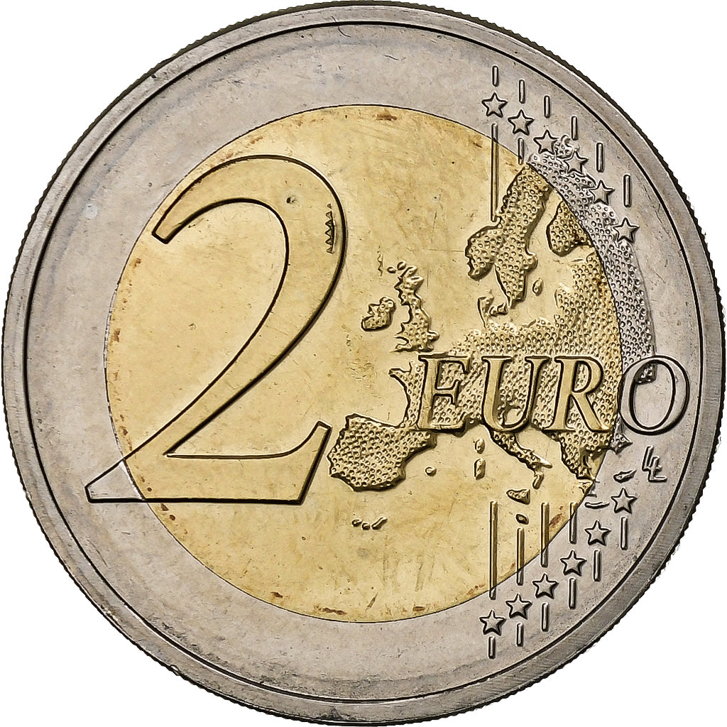 malta,
2 eurá,
30 rokov vlajky Európskej únie