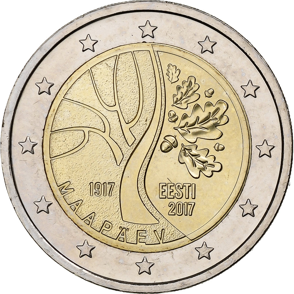 Estónsko,
2 eurá,
Cesta k nezávislosti