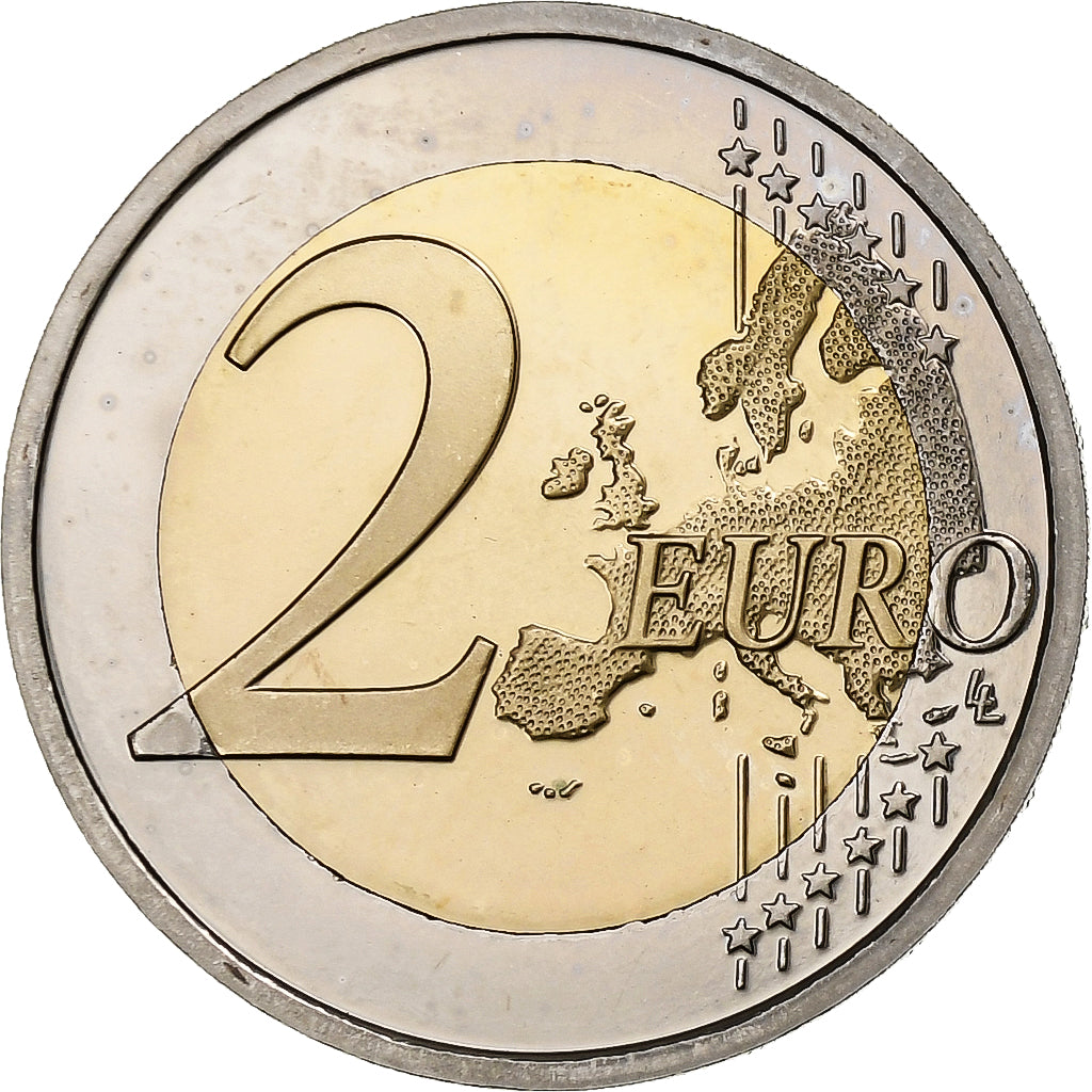 Belgicko,
2 eurá,
30 rokov vlajky Európskej únie