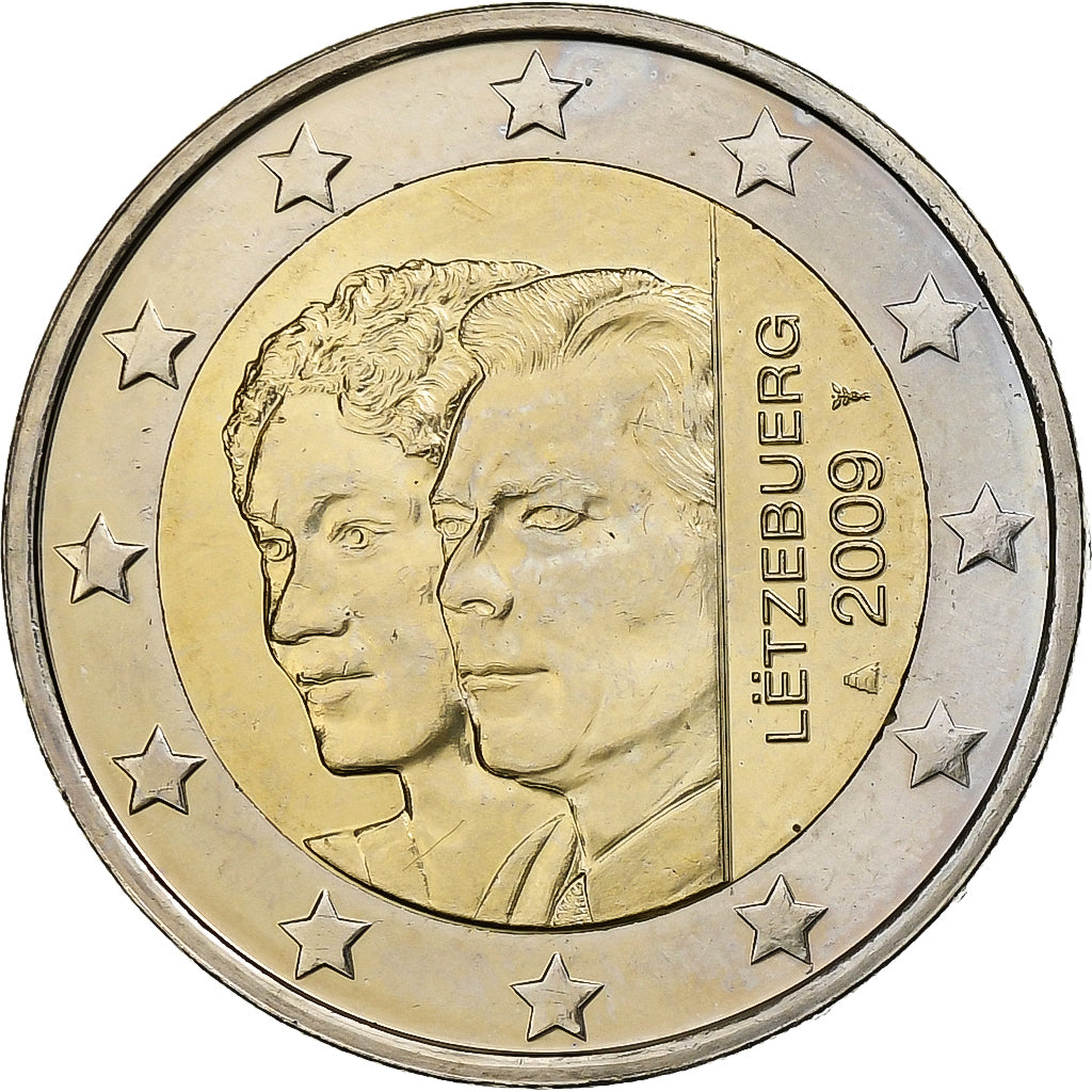 Luxembursko,
2 eurá,
Henri I. Pristúpenie Charlotte