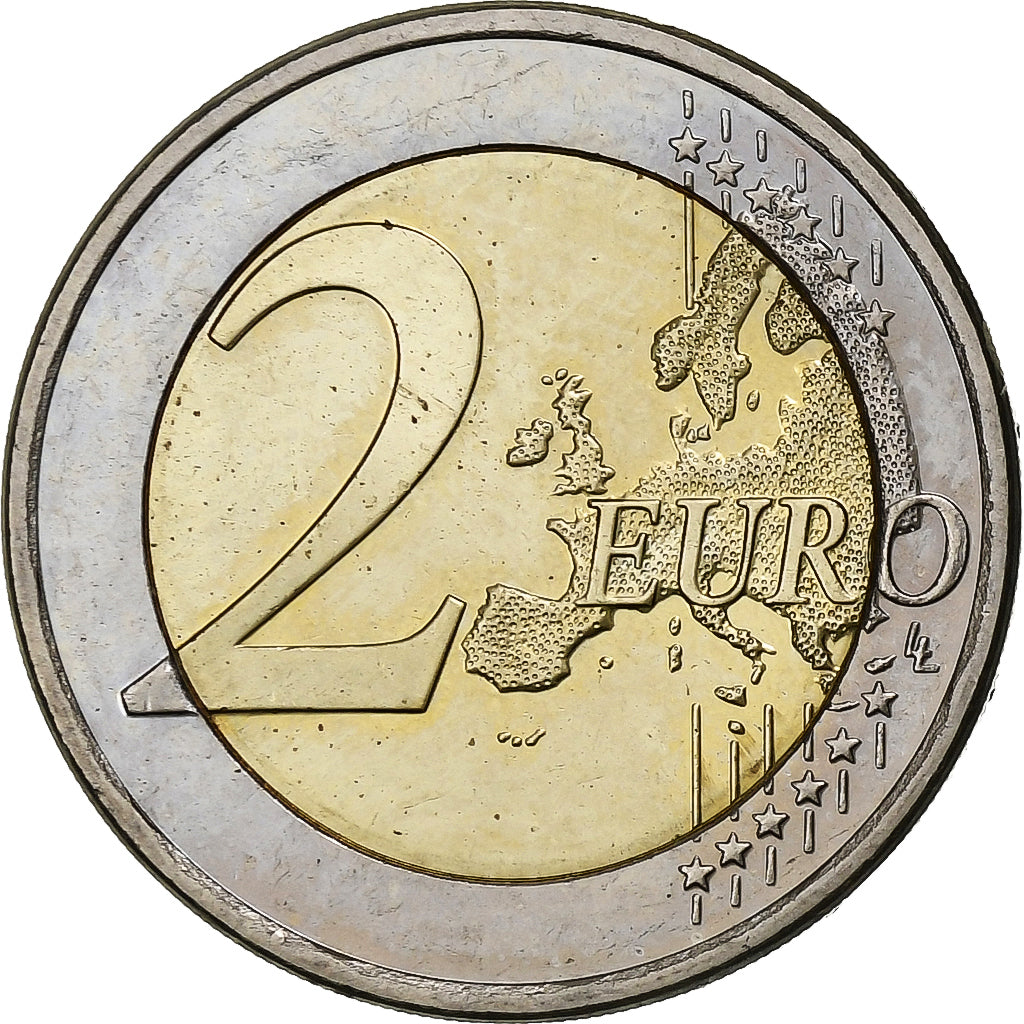 Estónsko,
2 eurá,
Mapa Estónska