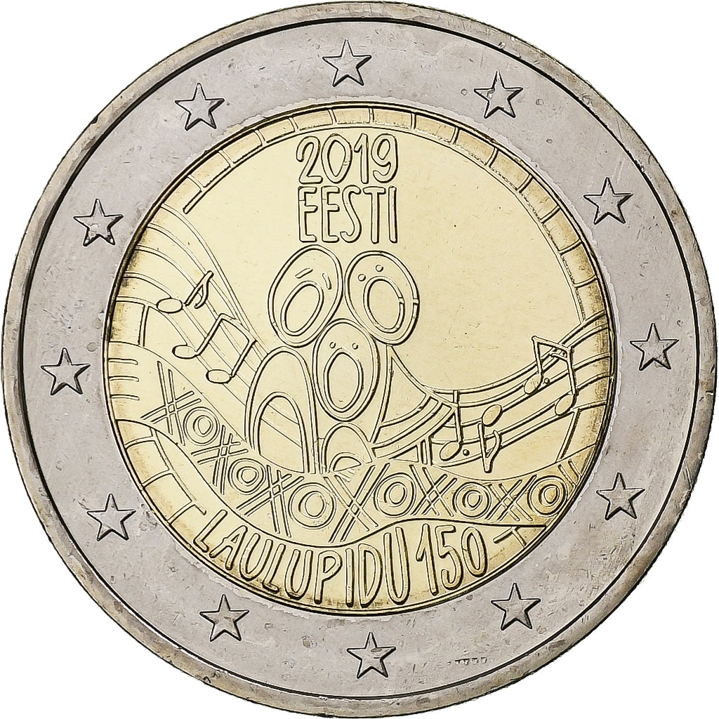 Estónsko,
2 eurá,
Festival Piesne Estónska