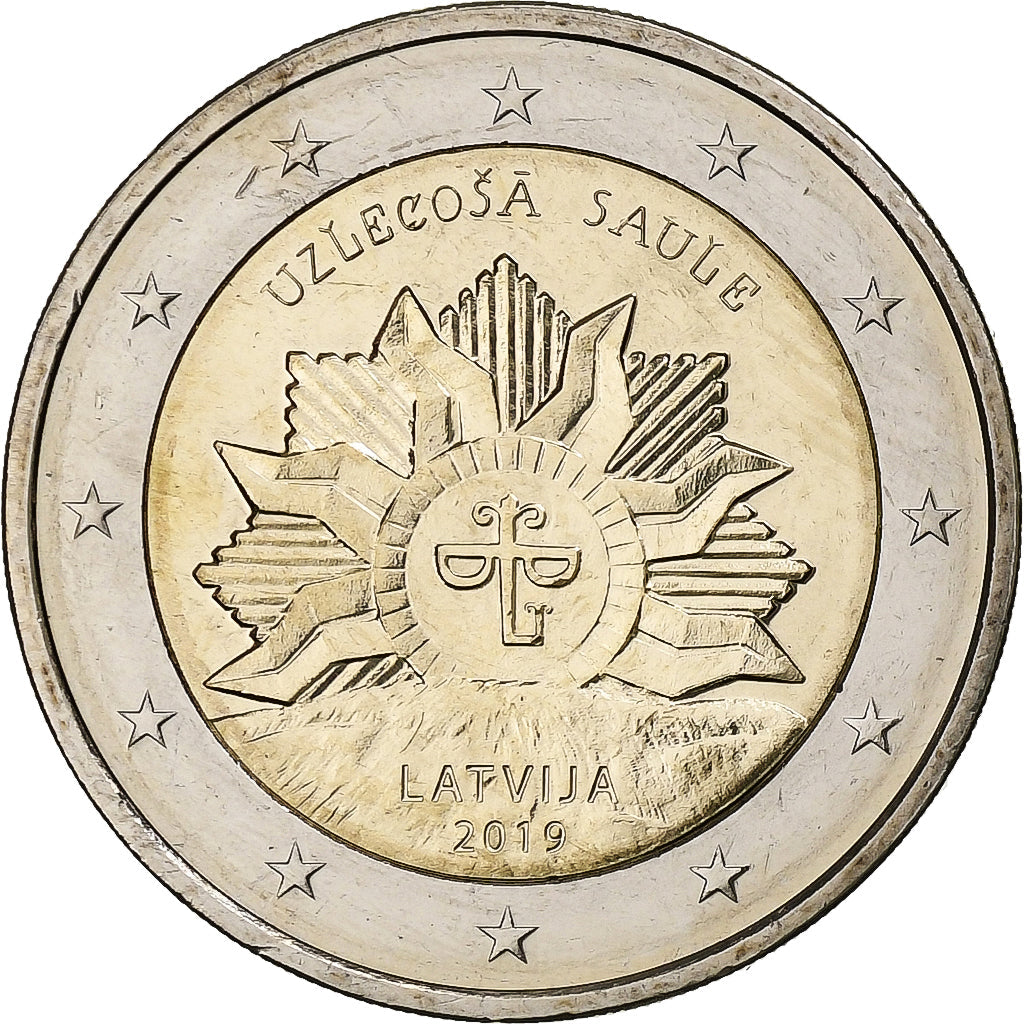Litva,
2 eurá,
Vychádzajúce slnko