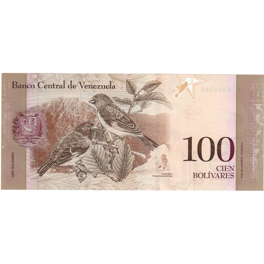 Venezuela,
100 Bolivarov,
2014