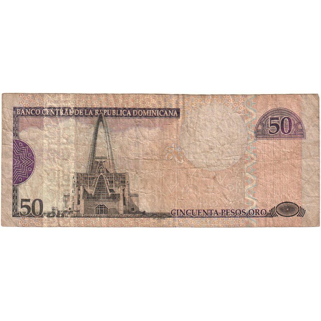 Dominikánska republika,
50 pesos oro,
2004