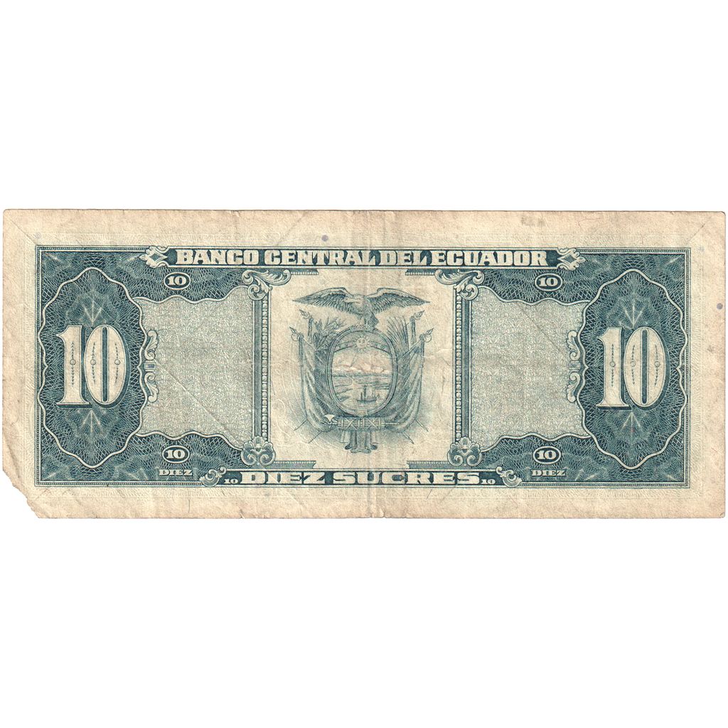 Ekvádor,
10 Sucres,
1988