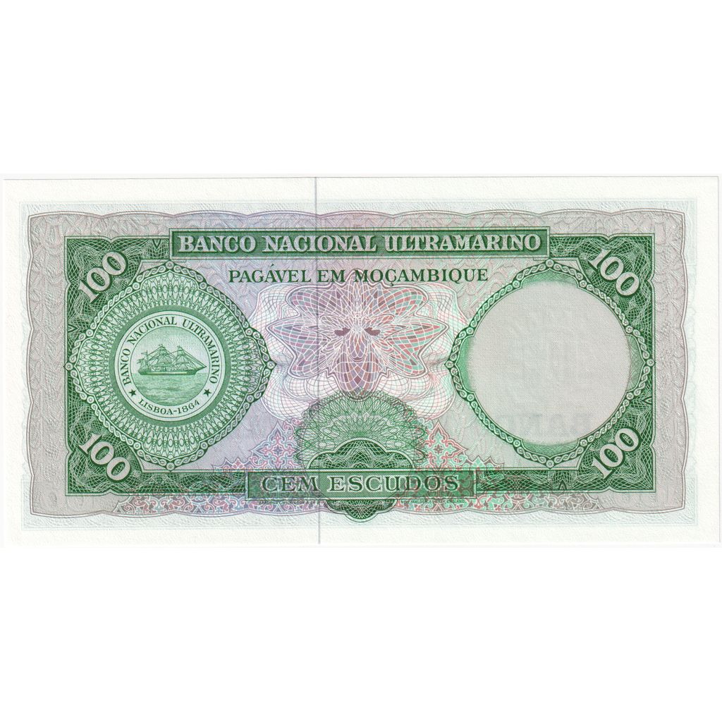 Mozambik,
100 Escudos,
1961-03-27