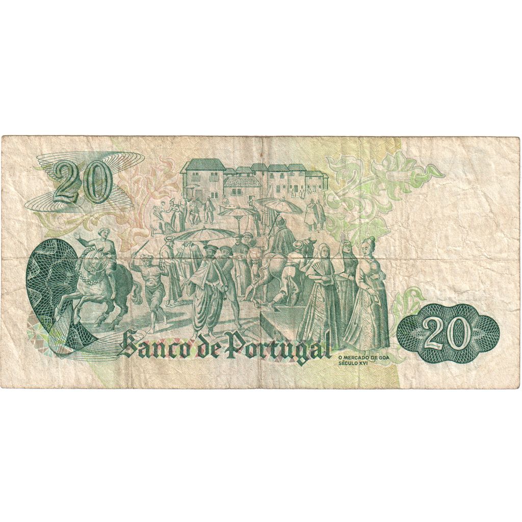 Portugalsko,
20 Escudos,
1971-07-27
