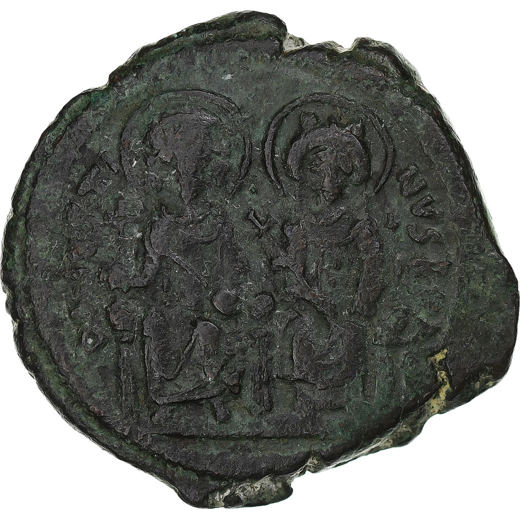 Justin II a Sophie,
Follis,
568-569