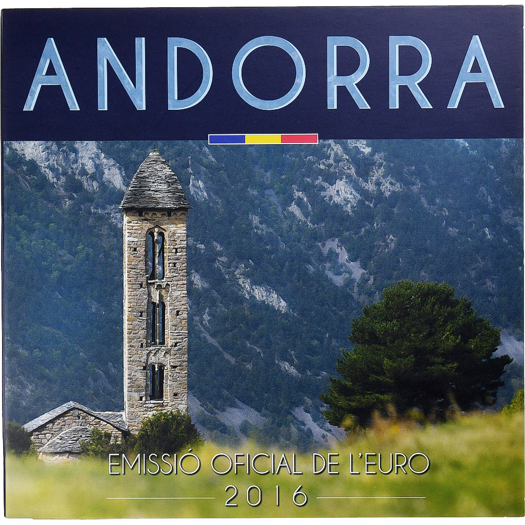 Andorra,
Set 1 cts. - 2 eurá,
Mincová karta. BU