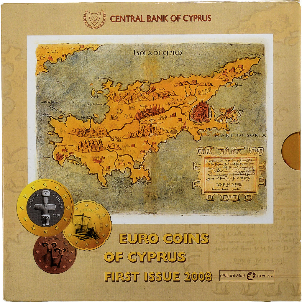 Cyprus,
Set 1 ct. - 2 eurá,
FDC