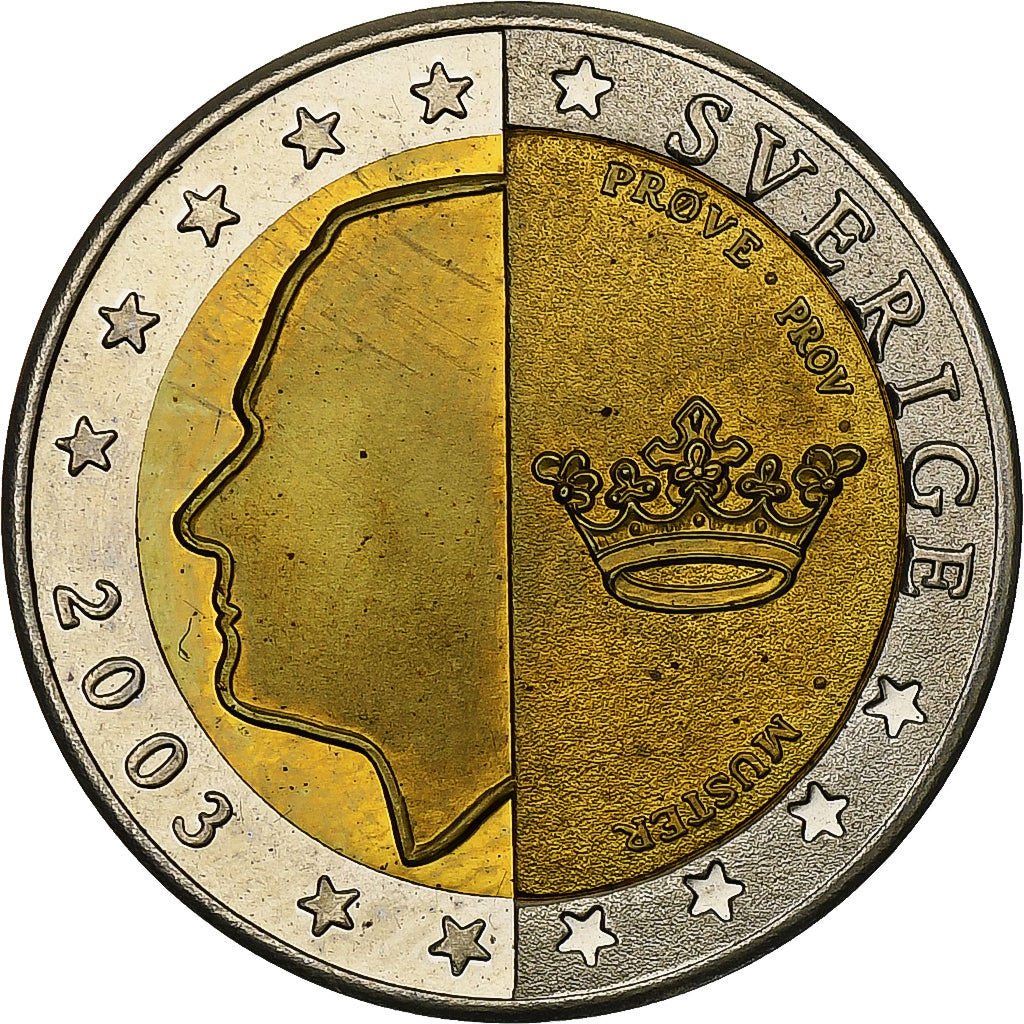 Švédsko,
2 eurá,
Fantasy euro vzory