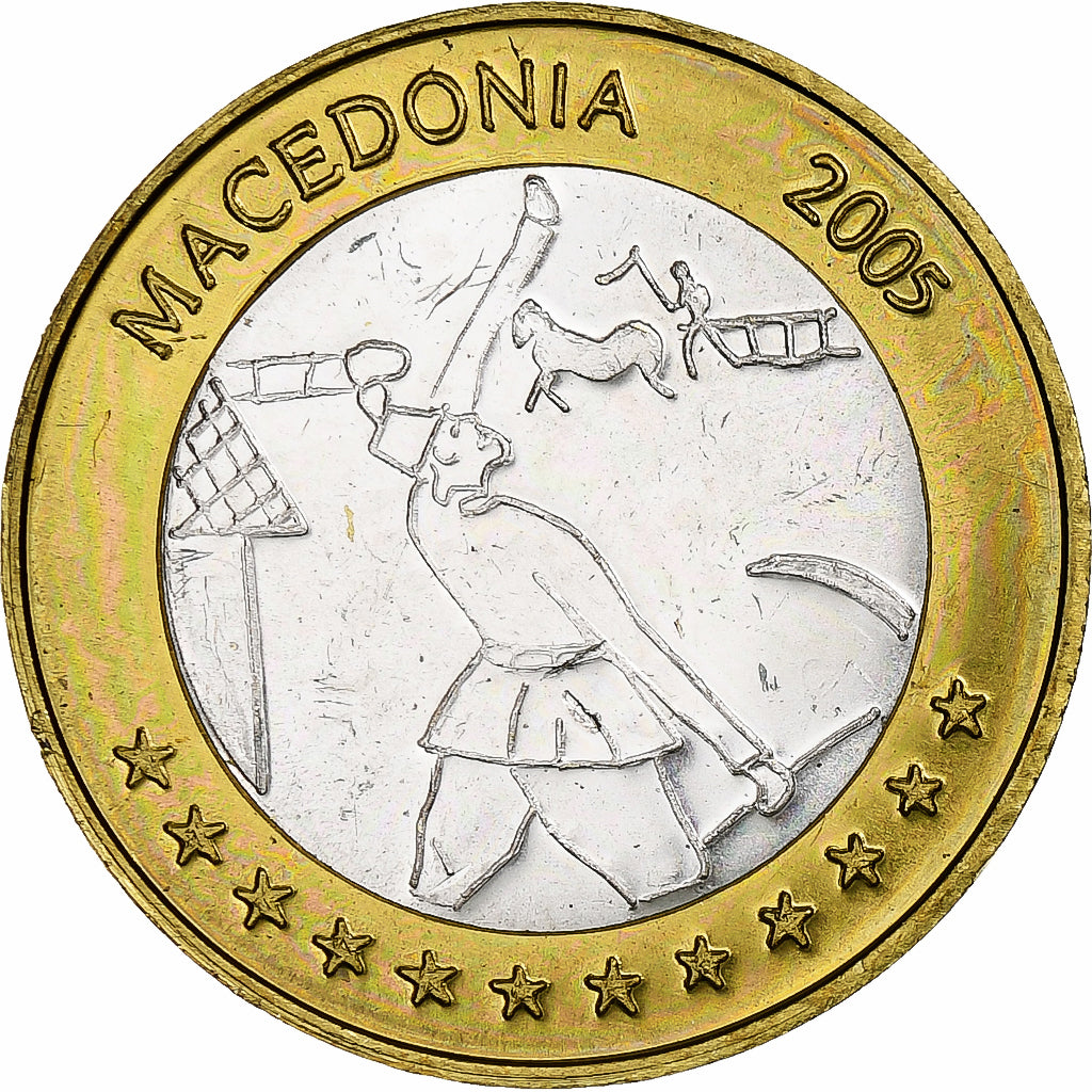 Macedónsko,
2 eurá,
Fantasy euro vzory