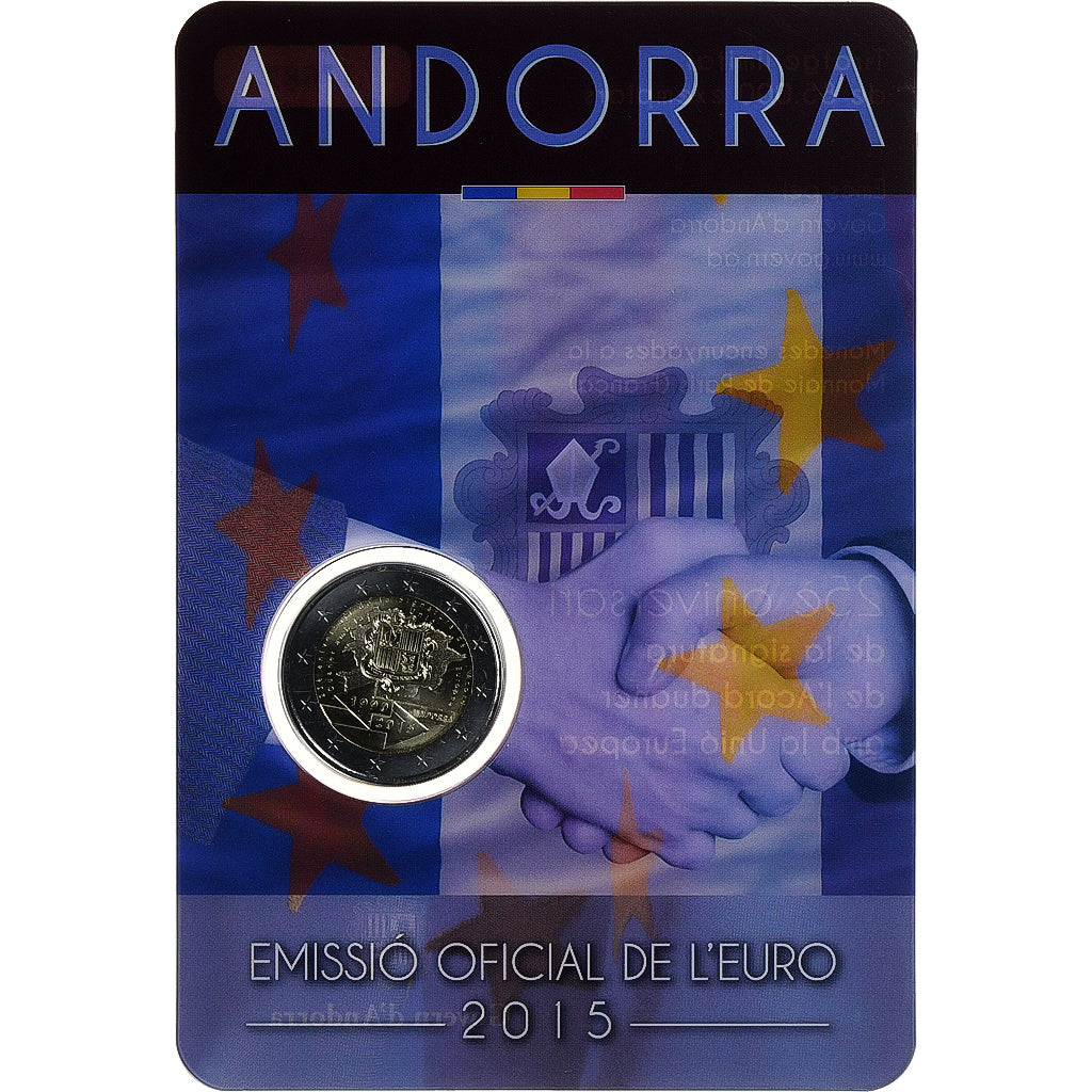 Andorra,
2 eurá,
25. výročie prijatia dohody s EÚ