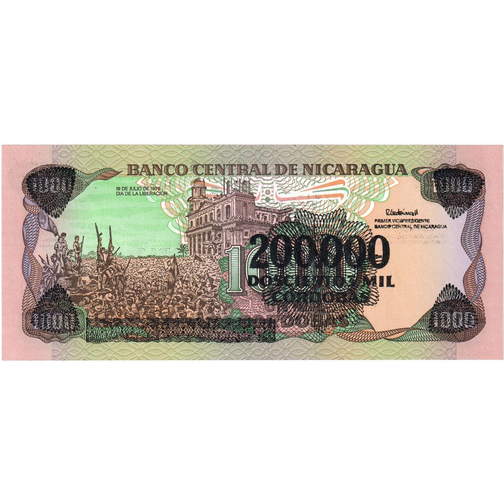 Nikaragua,
200,
000 Córdobas na 1000 Córdobas