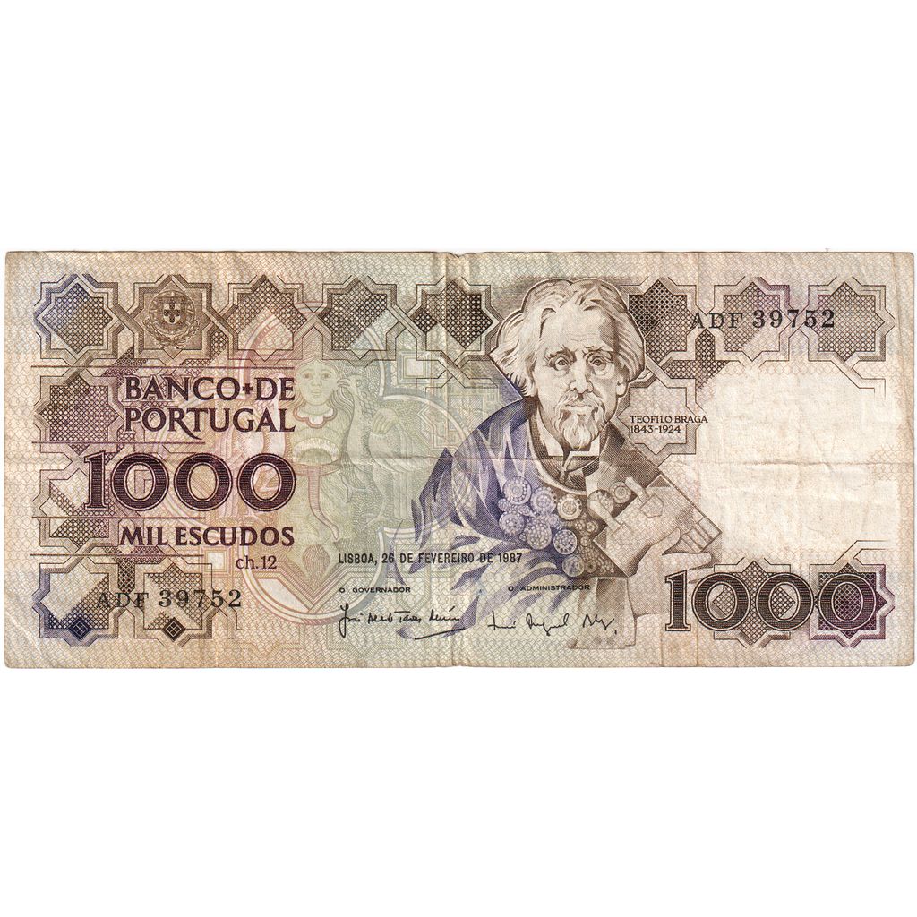 Portugalsko,
1000 Escudos,
1987-02-26