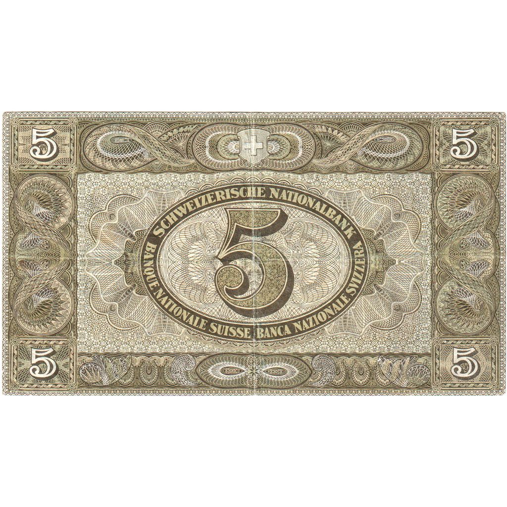 Švajčiarsko,
5 Franken,
1949-01-20