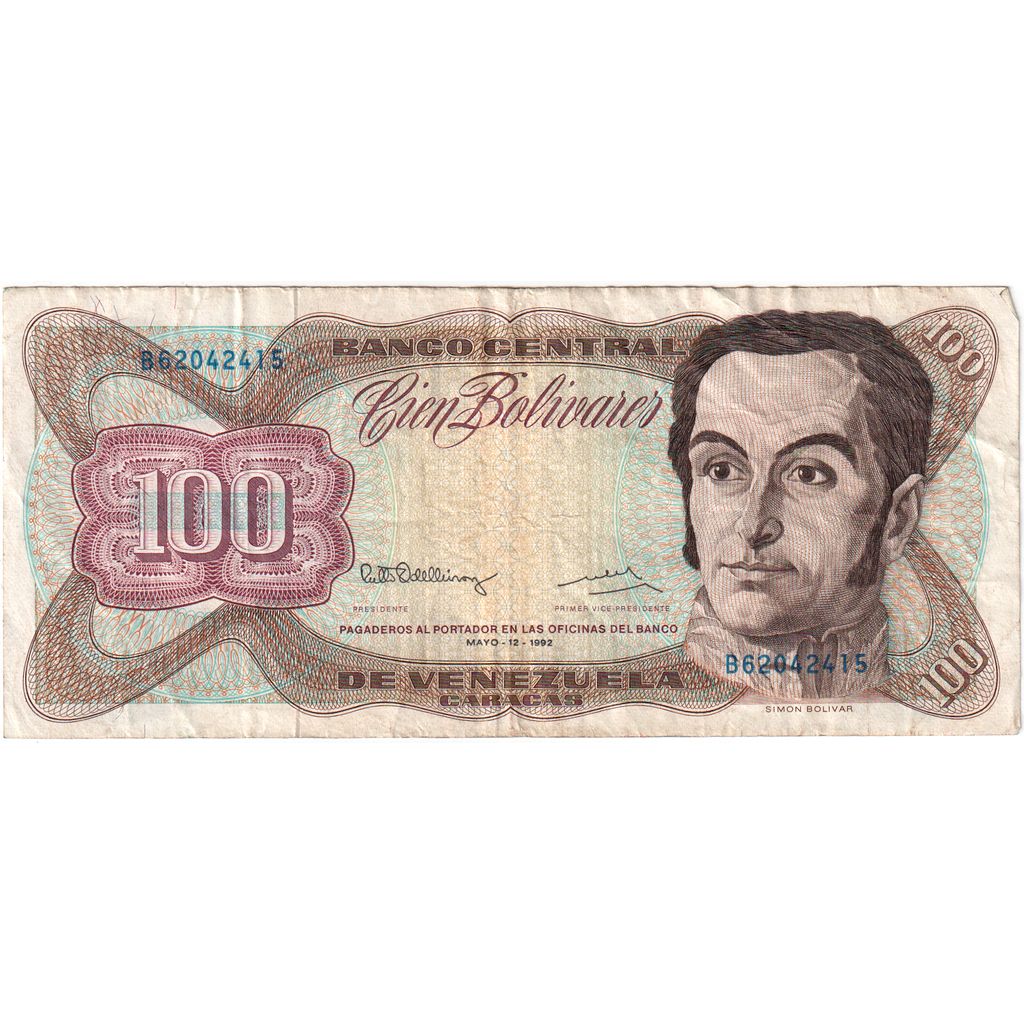 Venezuela,
100 Bolivarov,
8. 12. 1992
