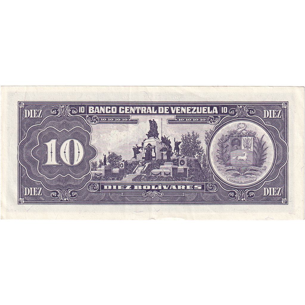 Venezuela,
10 bolívarov,
1995-06-05