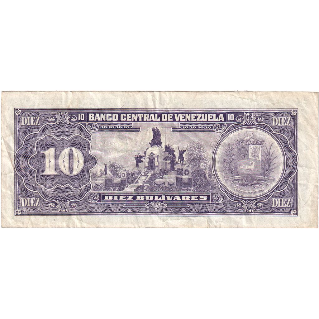 Venezuela,
10 bolívarov,
1990-05-31