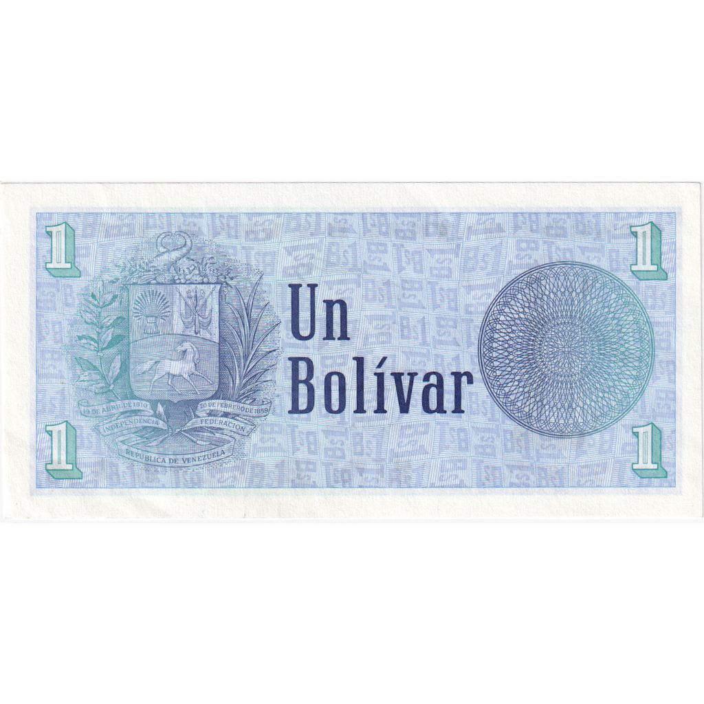 Venezuela,
1 Bolivar,
1989-10-05