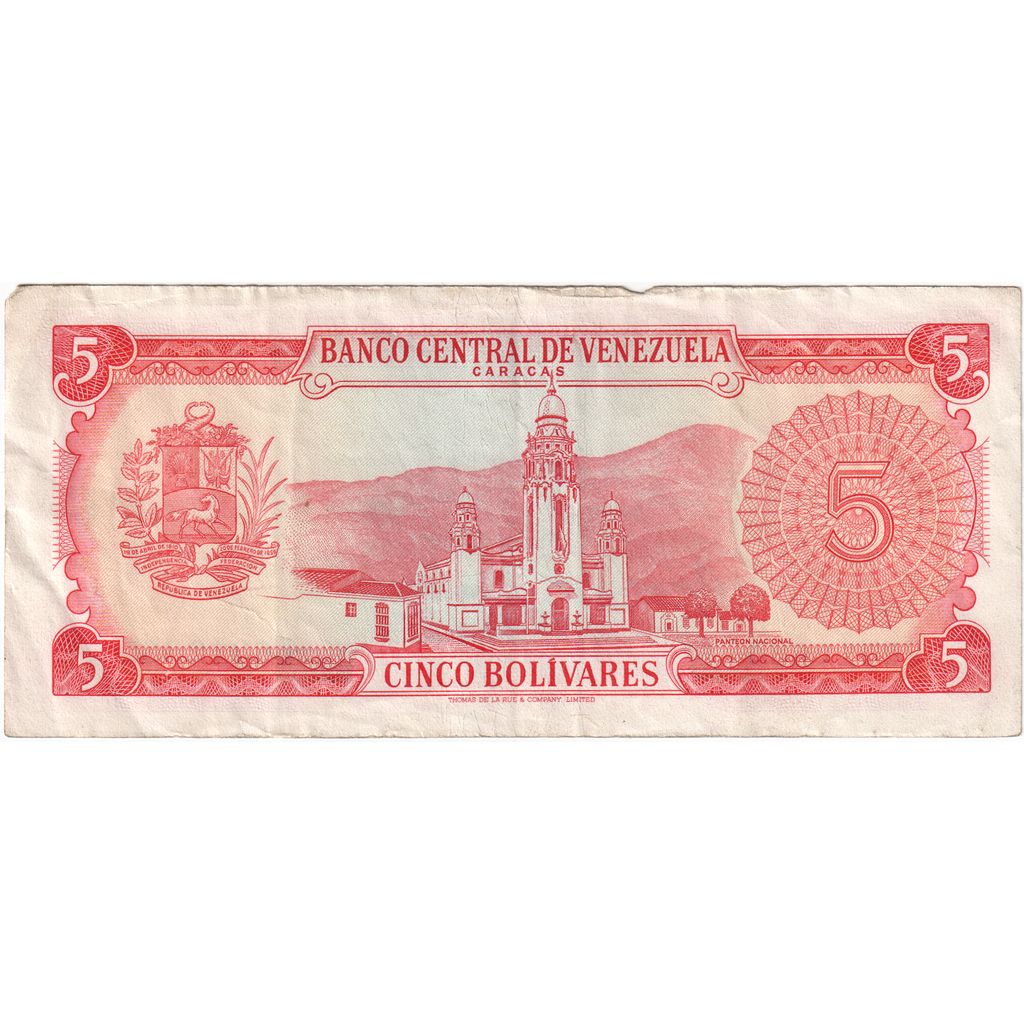 Venezuela,
5 Bolivarov,
1974-01-29
