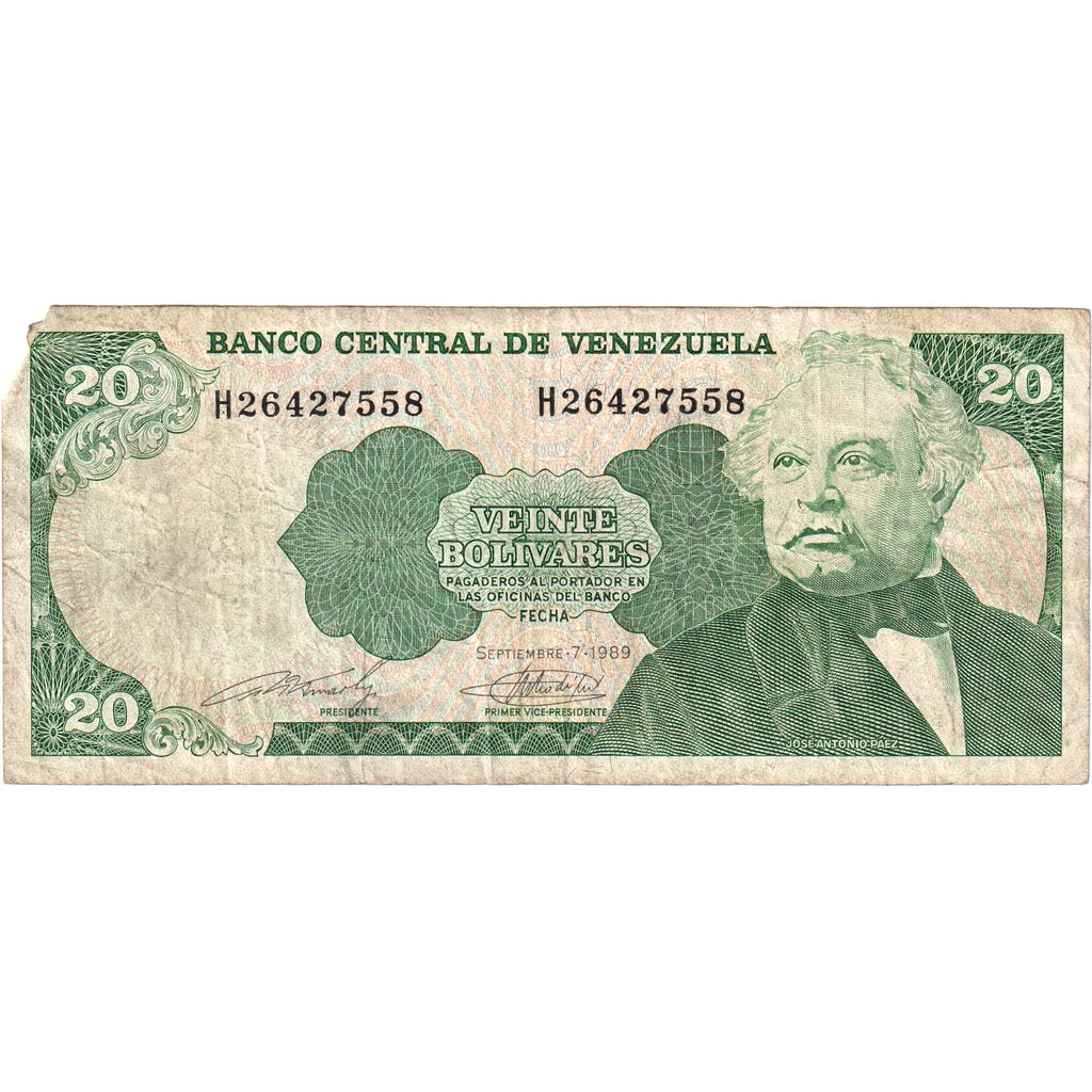 Venezuela,
20 Bolivarov,
7. 9. 1989
