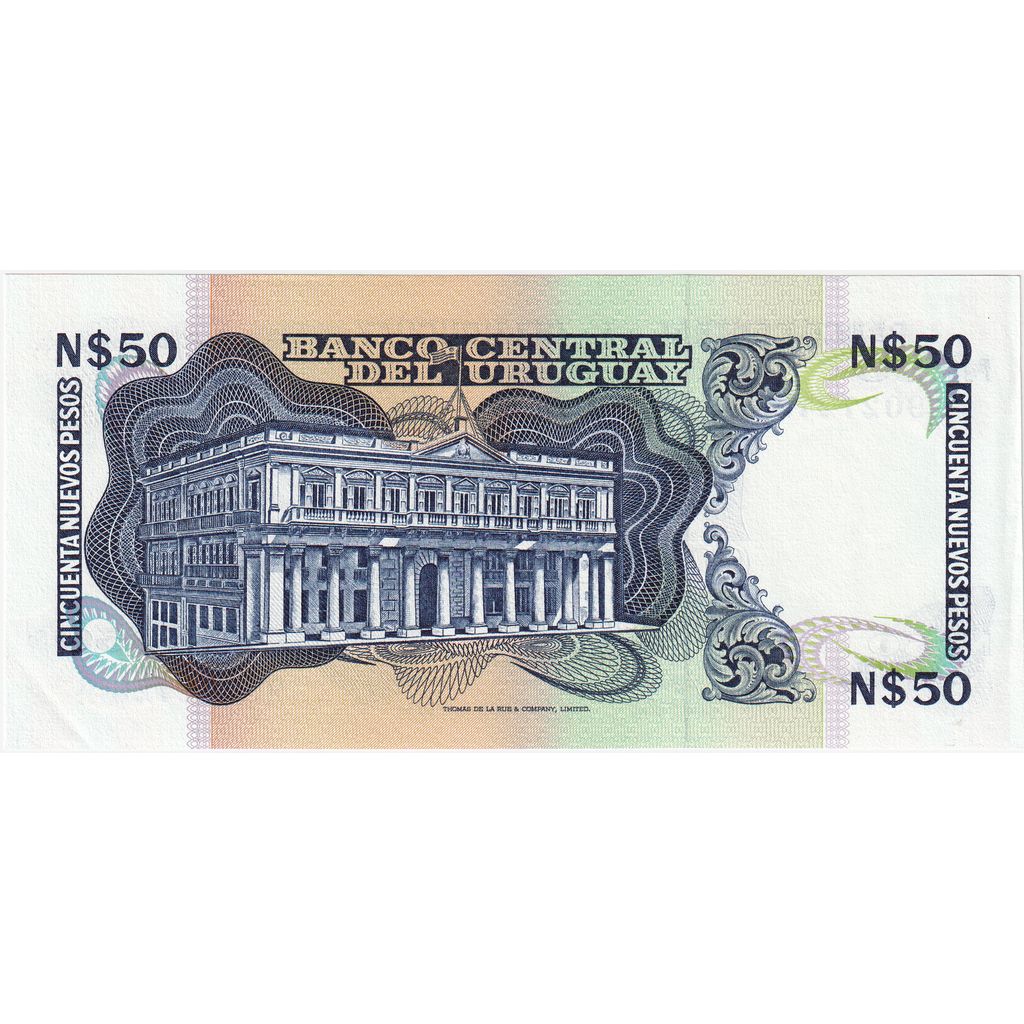 Uruguaj,
50 nuevos pesos,
UNC(65-70)