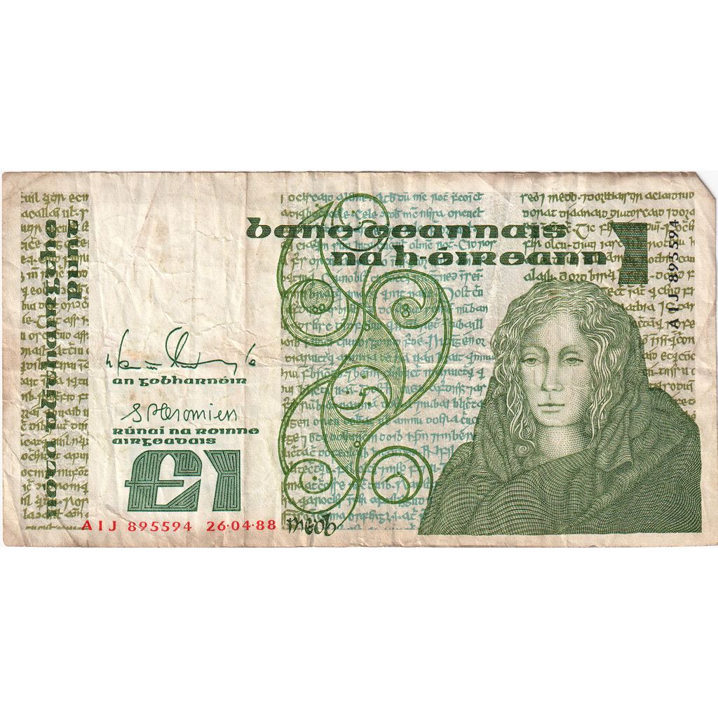 Írsko – republika,
1 libra,
1989-01-09