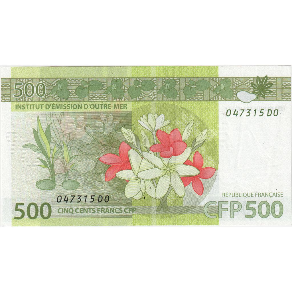 Francúzske tichomorské územia,
500 frankov,
UNC(65-70)
