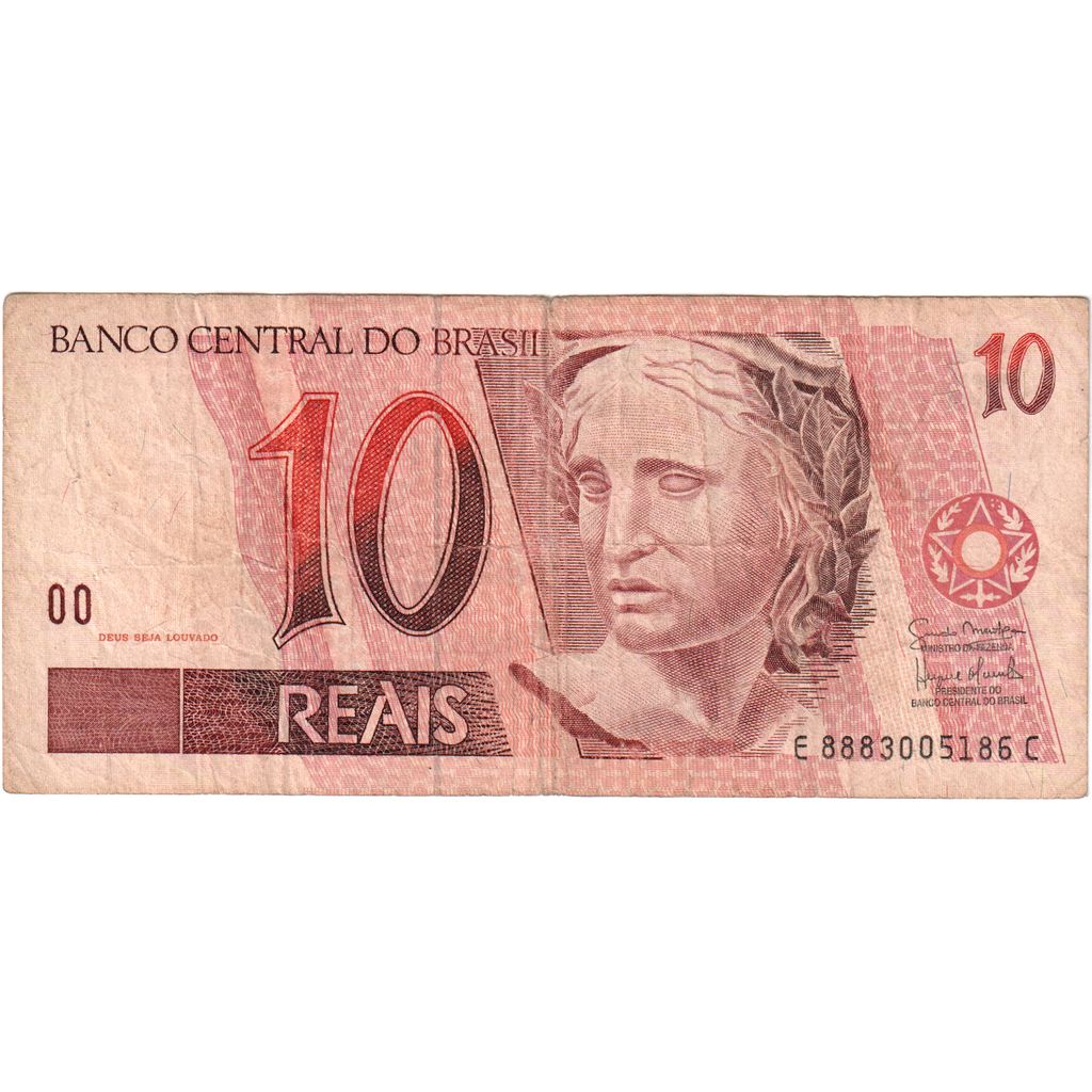 Brazília,
10 realov,
VF(20-25)