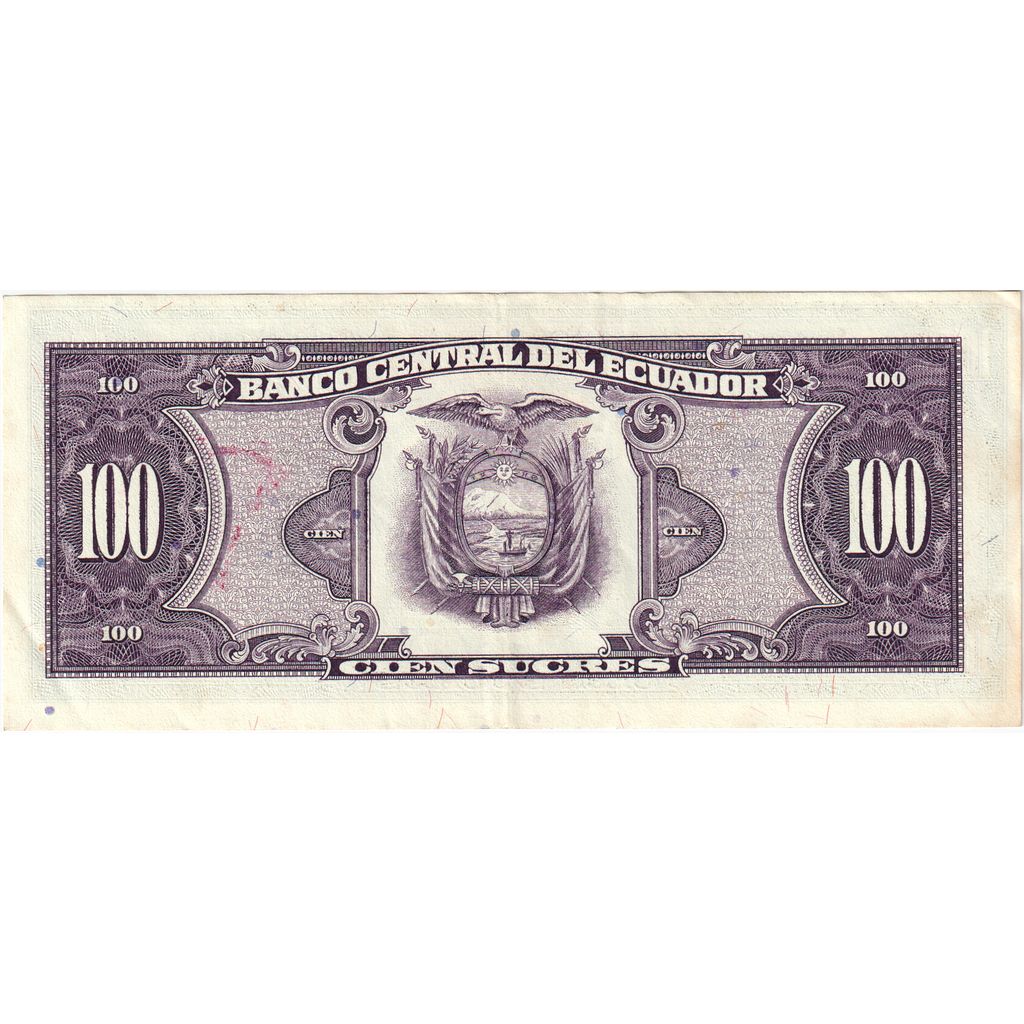 Ekvádor,
100 Sucres,
1990-04-20