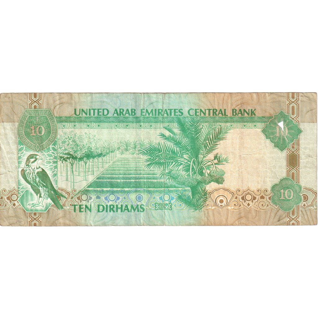 Spojené arabské emiráty,
10 dirhamov,
VF(30-35)