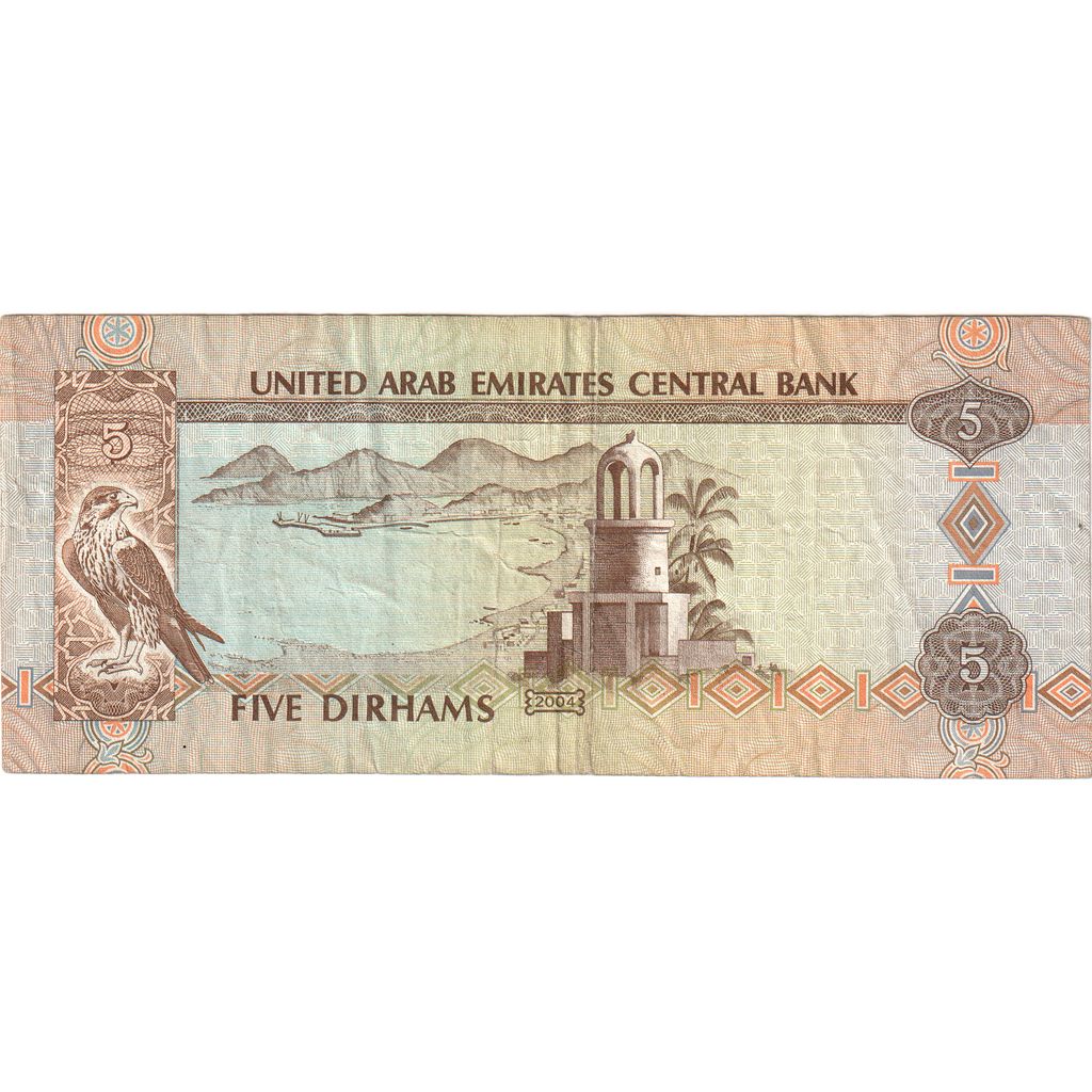 Spojené arabské emiráty,
5 dirhamov,
EF(40-45)