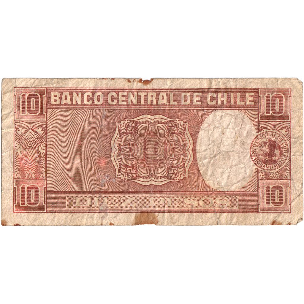 Čile,
10 pesos = 1 kondor,
VF(20-25)