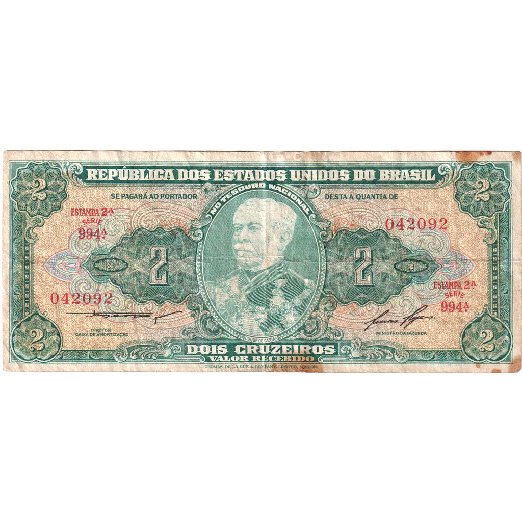 Brazília,
2 Cruzeiros,
VF(30-35)
