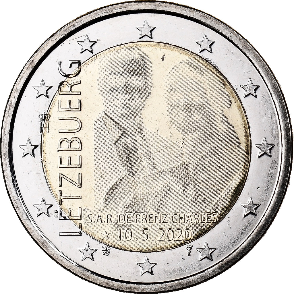 Luxembursko,
2 eurá,
2020