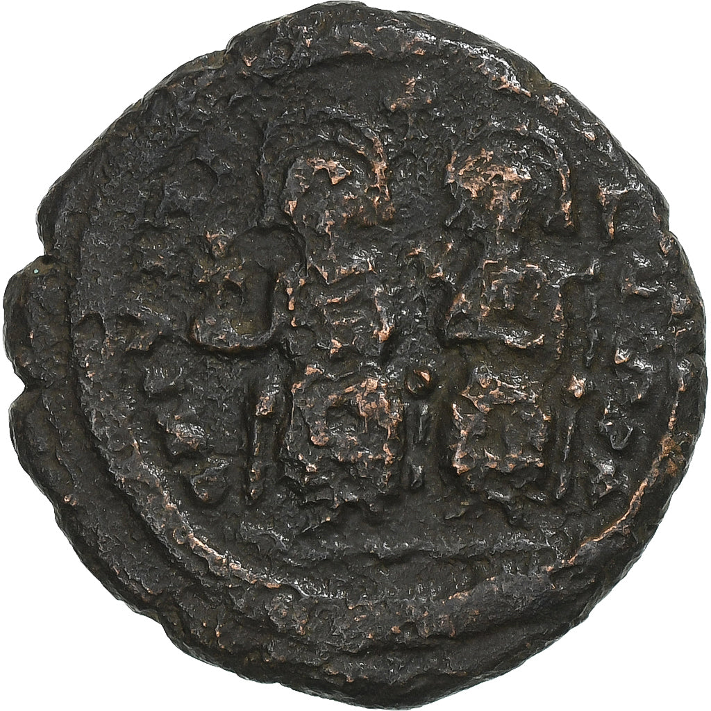 Justin II a Sophie,
Half Follis,
573-574