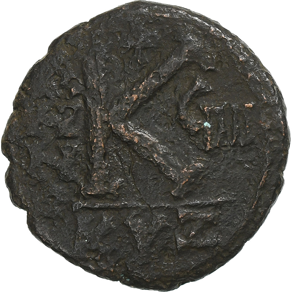 Justin II a Sophie,
Half Follis,
573-574
