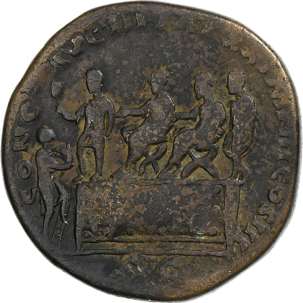 Marcus Aurelius,
Sestertius,
165-166