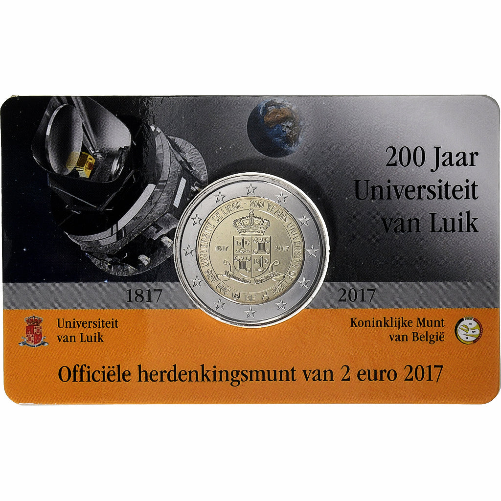 Belgicko,
2 eurá,
200 Ans - Université de Liège