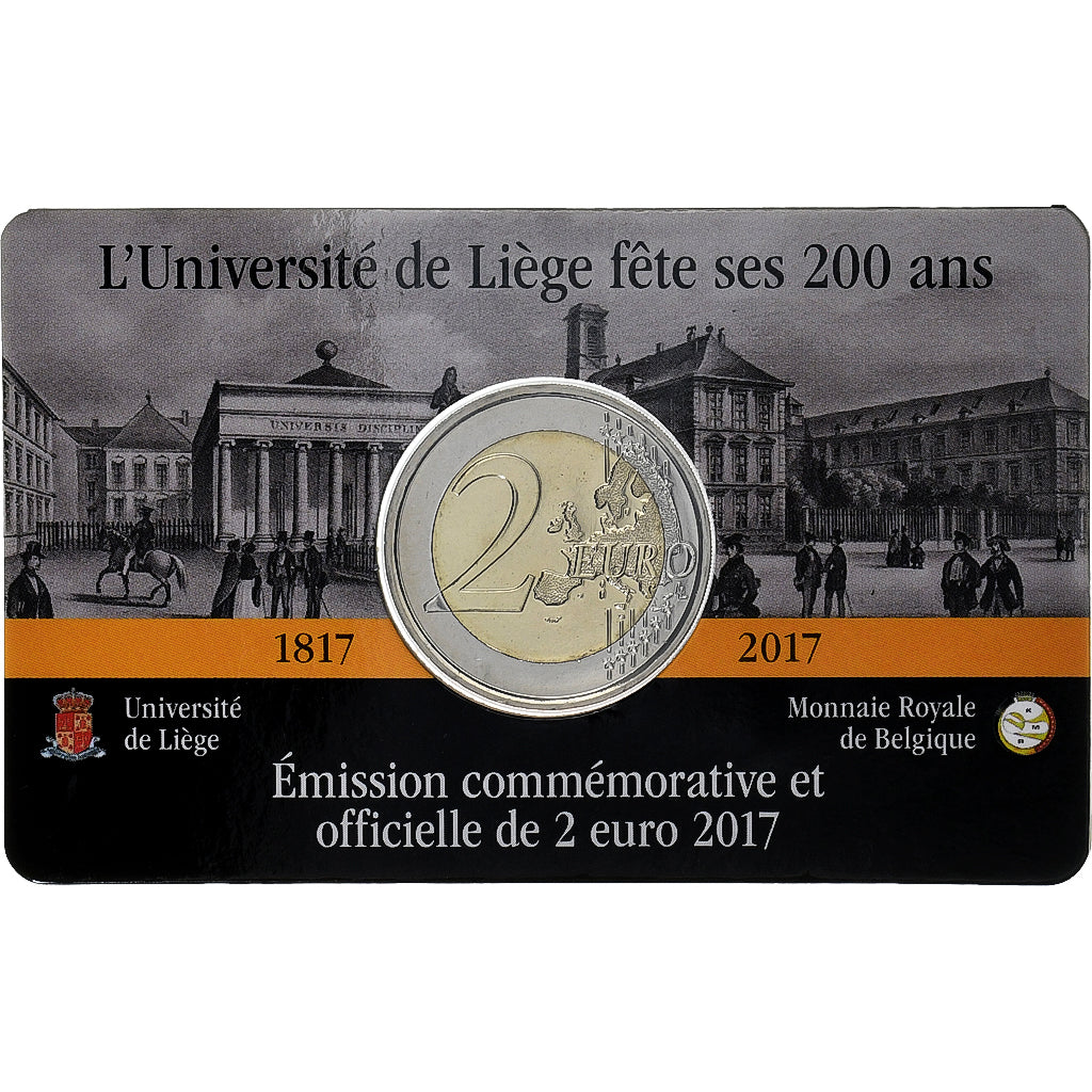 Belgicko,
2 eurá,
200 Ans - Université de Liège