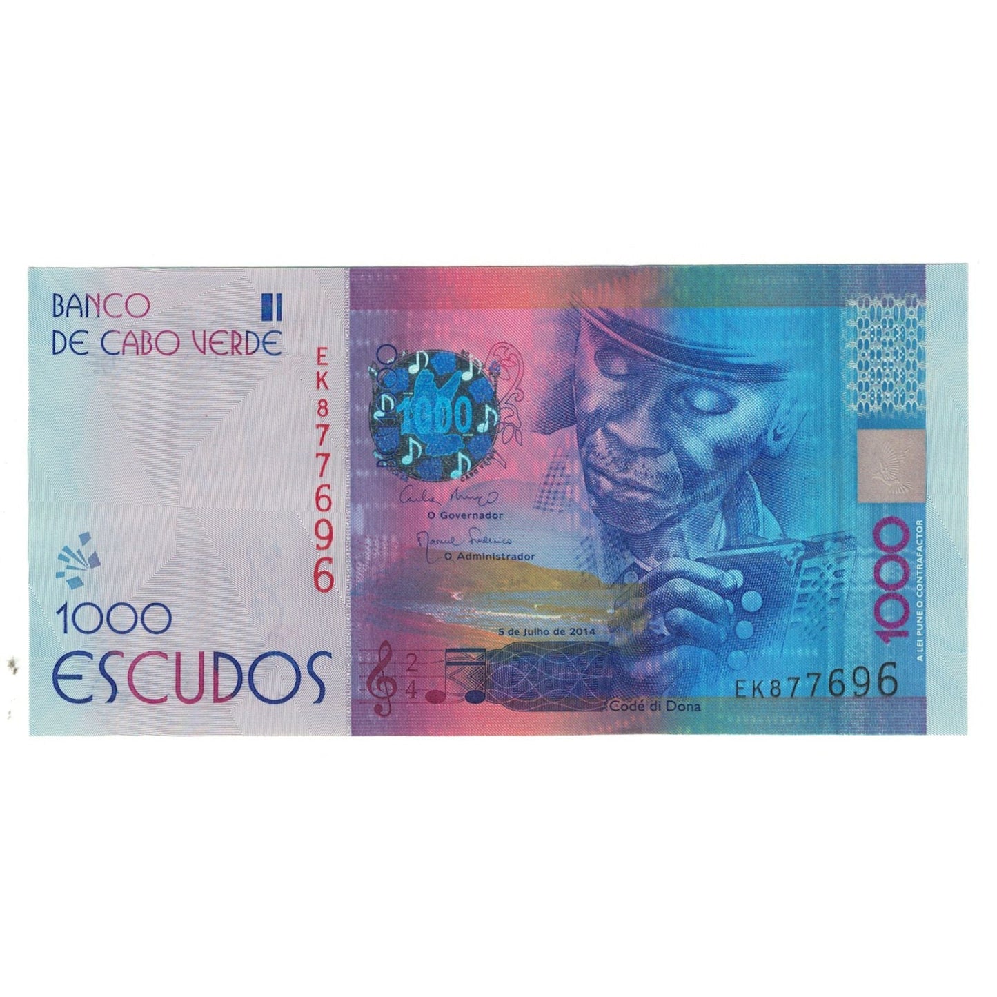 bankovka,
Kapverdy,
1000 Escudos