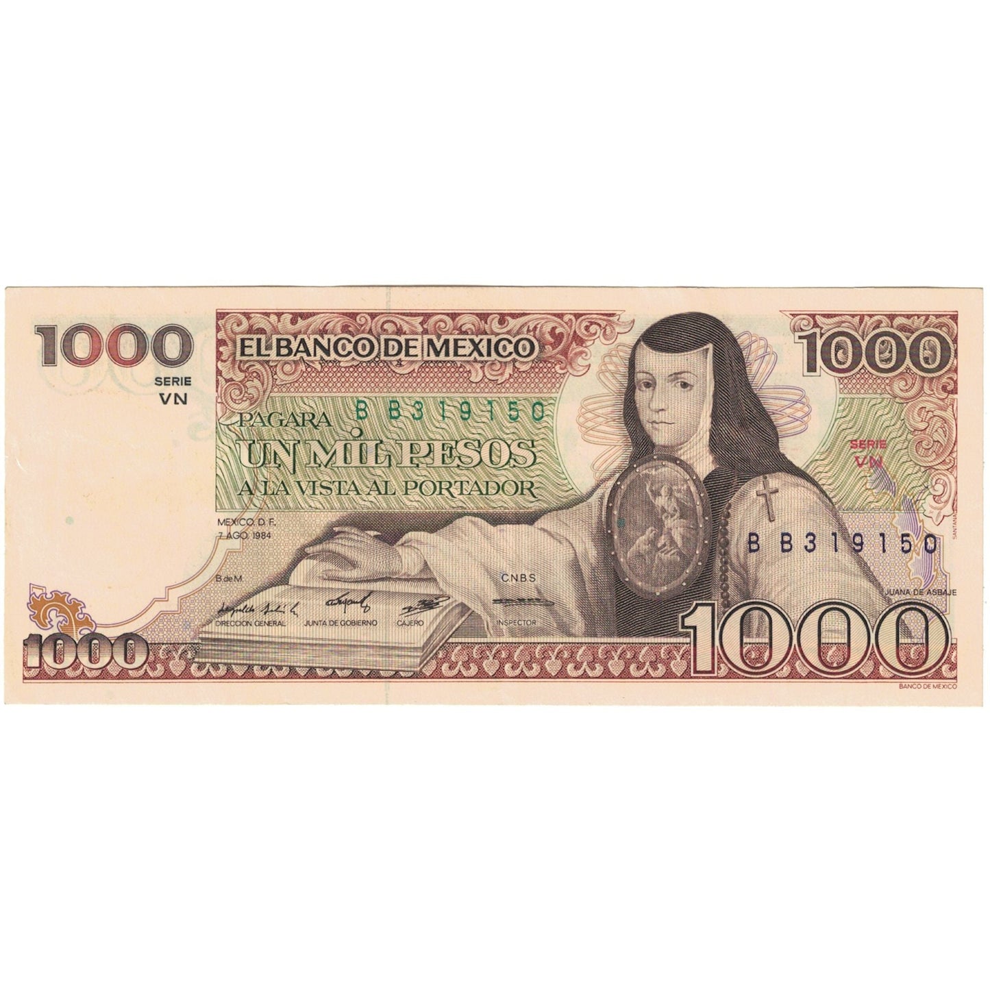 bankovka,
Mexiko,
1000 pesos