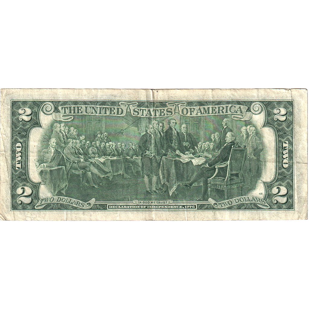 Spojené štáty,
2 doláre,
1976